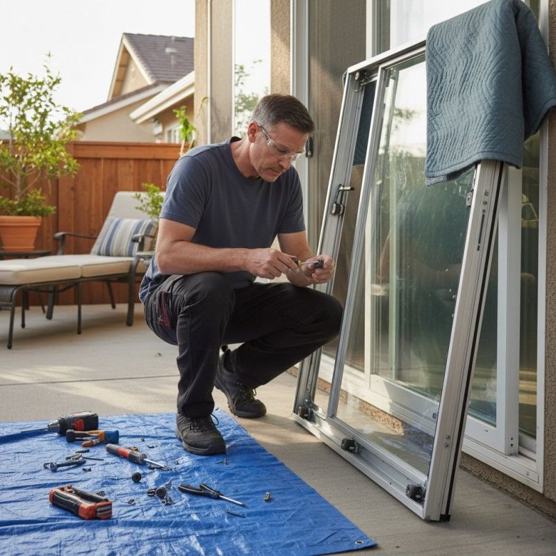Patio Door Track Repair in Alpharetta, GA