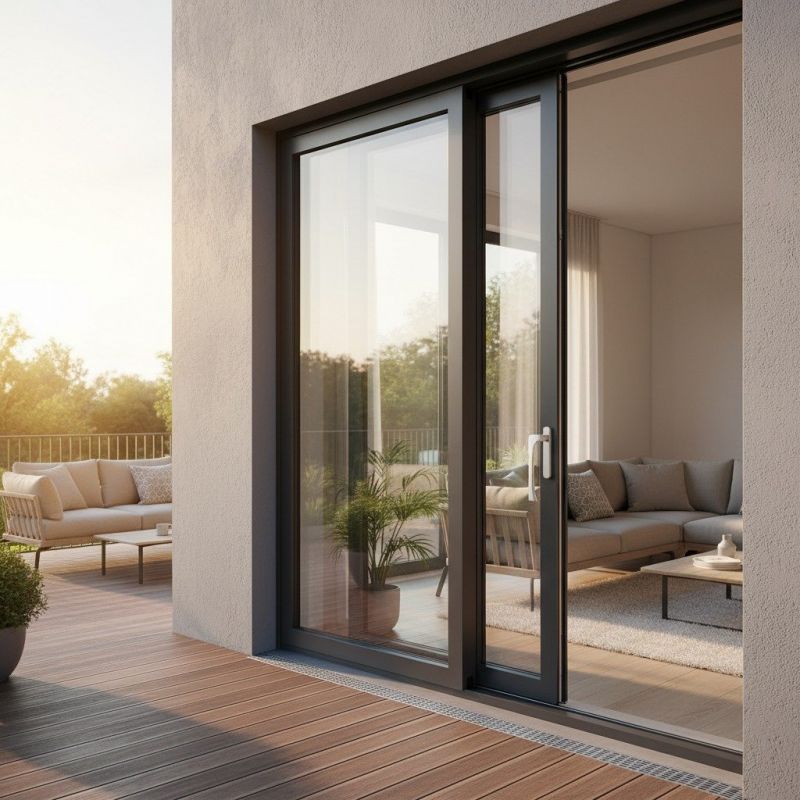 Wood Sliding Door Installation in Cary, NC